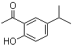 结构式 CAS# 1634-36-2, 2'-羟基-5'-异丙基苯乙酮