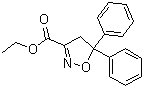 structure of CAS# 163520-33-0, 4,5-Dihydro-5,5-diphenyl-3-isoxazolecarboxylic acid ethyl ester;AE-F 122006; HOE 122006; Isoxadifen ethyl ester
