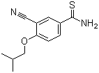 structure of CAS# 163597-57-7, 3-Cyano-4-isobutyloxythiobenzamide;3-Cyano-4-(2-methylpropoxy)benzenecarbothioamide