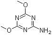 结构式 CAS# 16370-63-1, 4,6-二甲氧基-1,3,5-三嗪-2-胺