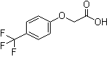 structure of CAS# 163839-73-4, 4-(Trifluoromethyl)phenoxyacetic acid;[(4-Trifluoromethylphenyl)oxy]acetic acid; [p-(Trifluoromethyl)phenoxy]acetic acid