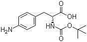 structure of CAS# 164332-89-2, Boc-4-Amino-D-phenylalanine;(2R)-3-(4-Aminophenyl)-2-[(tert-butoxycarbonyl)amino]propanoic acid