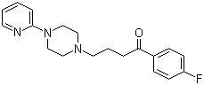 structure of CAS# 1649-18-9, Azaperone;1-(4-Fluorophenyl)-4-[4-(2-pyridinyl)-1-piperazinyl]-1-butanone