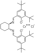 结构式 CAS# 164931-83-3, (S,S)-N,N'-双(3,5-二叔丁基亚水杨基)-1,2-环己二胺氯化铬(III)