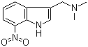structure of CAS# 1654-34-8, 7-Nitrogramine;N,N-Dimethyl-1-(7-nitro-1H-indol-3-yl)methanamine