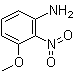 结构式 CAS# 16554-47-5, 2-硝基-3-甲氧基苯胺