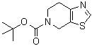 结构式 CAS# 165948-24-3, 6,7-二氢-4H-噻唑并[5,4-c]吡啶-5-羧酸叔丁酯