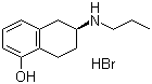 结构式 CAS# 165950-84-5, (6S)-(-)-5-羟基-N-丙基-2-氨基四氢萘盐酸盐