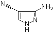 3-Amino-4-pyrazolecarbonitrile molecular structure (CAS 16617-46-2)