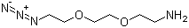 structure of CAS# 166388-57-4, 2-[2-(2-Azidoethoxy)ethoxy]ethanamine