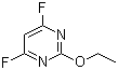 2-Ethoxy-4,6-difluoropyrimidine molecular structure (CAS 166524-65-8)