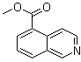 structure of CAS# 16675-59-5, 5-Isoquinolinecarboxylic acid methyl ester;Methyl 5-isoquinolinecarboxylate; NSC 226876