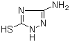 结构式 CAS# 16691-43-3, 3-氨基-5-巯基-1,2,4-三氮唑