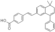 structure of CAS# 166977-43-1, 4-[(1E)-2-(5,6-Dihydro-5,5-dimethyl-8-phenyl-2-naphthalenyl)ethenyl]benzoic acid;BMS 189453; BMS 453