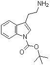 结构式 CAS# 167015-84-1, 3-(2-氨基乙基)-1H-吲哚-1-羧酸叔丁酯