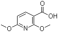 structure of CAS# 16727-43-8, 2,6-Dimethoxypyridine-3-carboxylic acid;2,6-Dimethoxynicotinic acid