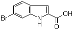 6-Bromoindole-2-carboxylic acid molecular structure (CAS 16732-65-3)