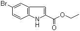 结构式 CAS# 16732-70-0, 5-溴吲哚-2-羧酸乙酯