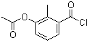 structure of CAS# 167678-46-8, 3-Acetoxy-2-methylbenzoyl chloride