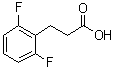 structure of CAS# 167683-63-8, 2,6-Difluorobenzenepropanoic acid