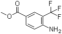 structure of CAS# 167760-75-0, Methyl 4-amino-3-trifluoromethylbenzoate;4-Amino-3-trifluoromethylbenzoic acid methyl ester; Methyl 3-(trifluoromethyl)-4-aminobenzoate