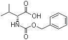 结构式 CAS# 1685-33-2, N-苄氧羰基-D-缬氨酸