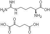 structure of CAS# 16856-18-1, L-Arginine alpha-ketoglutarate;L-Arginine 2-oxoglutarate