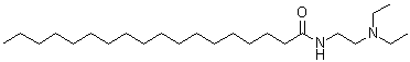 structure of CAS# 16889-14-8, N-[2-(Diethylamino)ethyl]octadecanamide;COB-ST; Stearamidoethyl diethylamine; Stearic acid 2-(N,N-diethylamino)ethylamide; Stearic acid diethylaminoethylamide