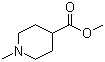 Methyl N-methyl-4-piperidinecarboxylate molecular structure (CAS 1690-75-1)