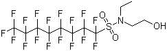 N-Ethyl-N-(2-hydroxyethyl)perfluorooctylsulphonamide molecular structure (CAS 1691-99-2)