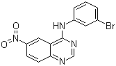 structure of CAS# 169205-77-0, (3-Bromophenyl)-(6-nitroquinazolin-4-yl)amine