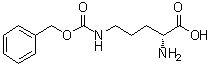 structure of CAS# 16937-91-0, N5-[(Phenylmethoxy)carbonyl]-D-ornithine