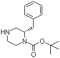 (S)-1-Boc-2-benzylpiperazine molecular structure (CAS 169447-86-3)