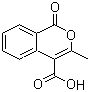 structure of CAS# 16984-81-9, 3-Methyl-1-oxo-1H-isochromene-4-carboxylic acid