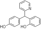 结构式 CAS# 16985-05-0, 2-[(4-羟基苯基)-2-吡啶基甲基]苯酚