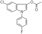3-Acetoxy-5-chloro-1-(4-fluorophenyl)-1H-indole molecular structure (CAS 170232-37-8)