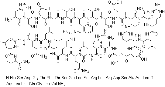 structure of CAS# 17034-35-4, Secretin;Secretin-Kabi; Secretine; Secretolin; Vitrum