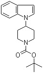 structure of CAS# 170364-89-3, 4-(1H-Indol-1-yl)-1-piperidinecarboxylic acid tert-butyl ester