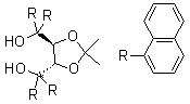 structure of CAS# 171086-52-5, (4S,5S)-2,2-Dimethyl-alpha,alpha,alpha',alpha'-tetra(1-nephthyl)-1,3-dioxolane-4,5-dimethanol;(4-S-trans)-2,2-Dimethyl-alpha,alpha,alpha',alpha'-tetra(1-naphthyl)-1,3-dioxolane-4,5-dimethanol