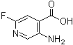 structure of CAS# 171178-43-1, 5-Amino-2-fluoroisonicotinic acid;5-Amino-2-fluoro-4-pyridinecarboxylic acid
