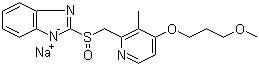 结构式 CAS# 171440-18-9, (R)-雷贝拉唑钠盐