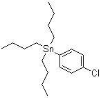 结构式 CAS# 17151-48-3, 三丁基(4-氯苯基)锡烷