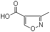 3-甲基异恶唑-4-羧酸分子结构 (CAS 17153-20-7)
