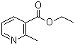 structure of CAS# 1721-26-2, Ethyl 2-methylnicotinate;Ethyl 2-methylpyridine-3-carboxylate