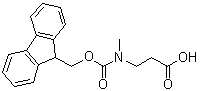 结构式 CAS# 172965-84-3, N-[芴甲氧羰基]-N-甲基-beta-丙氨酸