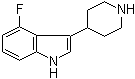 结构式 CAS# 173150-61-3, 4-氟-3-(4-哌啶基)-1H-吲哚