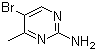 结构式 CAS# 17321-93-6, 2-氨基-4-甲基-5-溴嘧啶