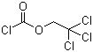 结构式 CAS# 17341-93-4, 氯甲酸-2,2,2-三氯乙酯; 2,2,2-三氯乙基氯甲酸酯