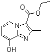 8-Hydroxy-2-methylimidazo[1,2-a]pyridine-3-carboxylic acid ethyl ester molecular structure (CAS 173530-73-9)