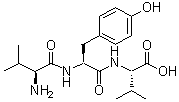 structure of CAS# 17355-22-5, L-Valyl-L-tyrosyl-L-valine;NSC 339922; Valyltyrosylvaline